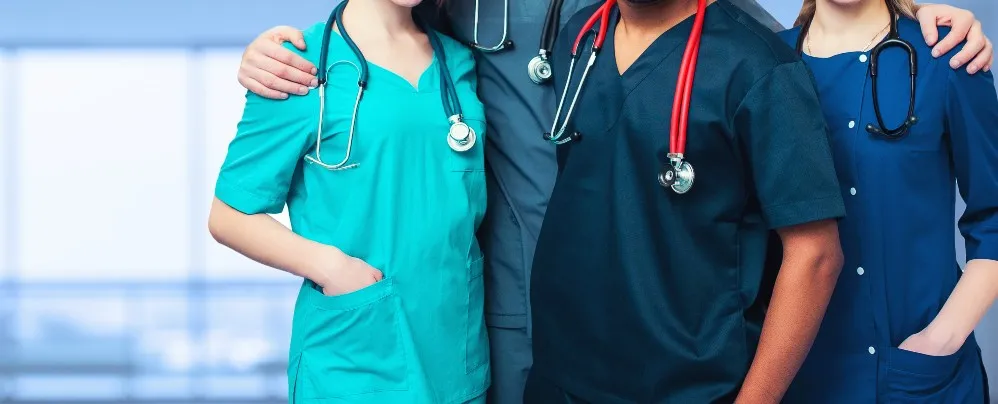 culturally diverse group of international nurses